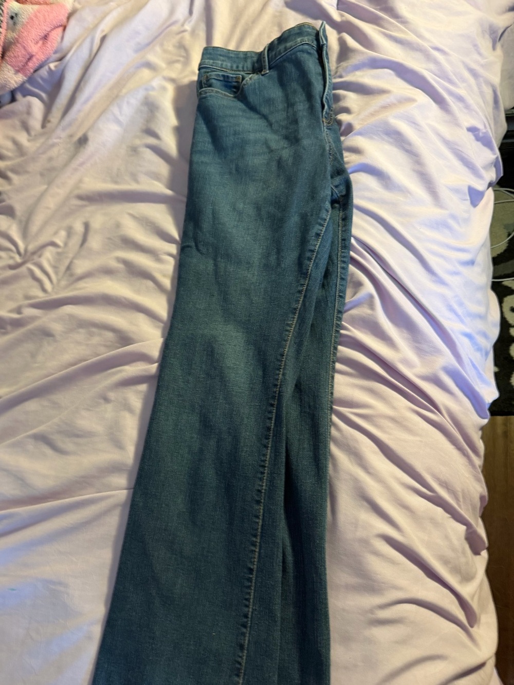 Vintage America Dark Blue Wide-Leg Jeans